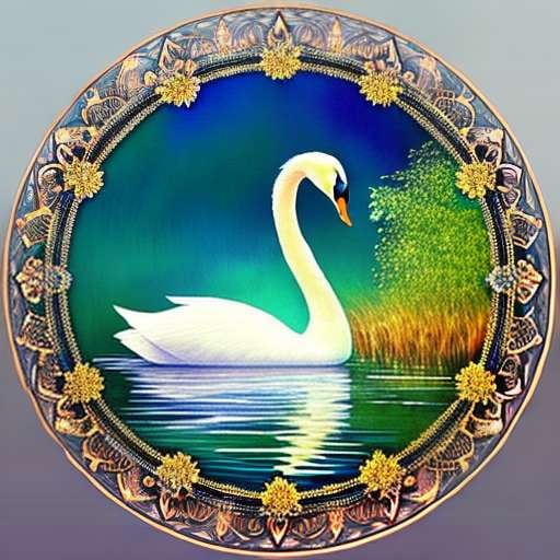Swan Mandala Midjourney Prompt: Create Your Own Beautiful Artwork - Socialdraft