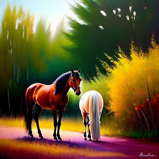 Midjourney Horseback Therapy - Customizable Prompt for Equine Healing Art - Socialdraft
