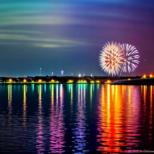 "Fireworks Reflection" Midjourney Prompts - Customizable Text-to-Image Creation Tool for Shopify - Socialdraft