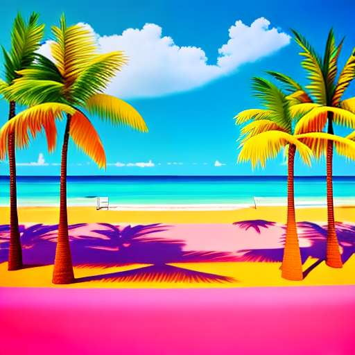 "Summer Paradise" Midjourney Prompt - Create Your Own Relaxing Beach Scene - Socialdraft