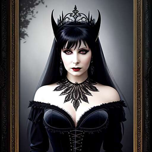 "Elvira" Midjourney Portrait Prompt for Custom Image Generation - Socialdraft