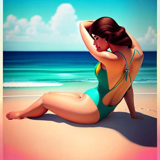 Beachside Bliss Midjourney Swimsuit Design Prompt - Socialdraft