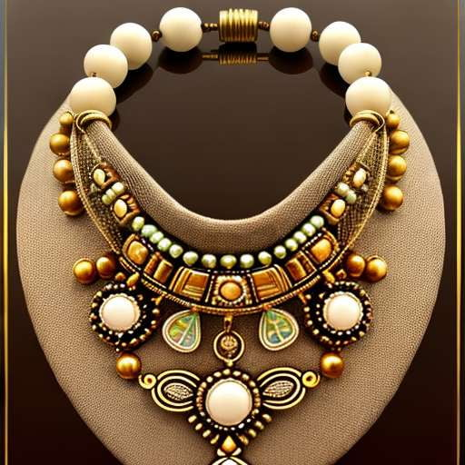 Chunky Beaded Necklace Midjourney Creation: Customizable DIY Jewelry Prompt - Socialdraft