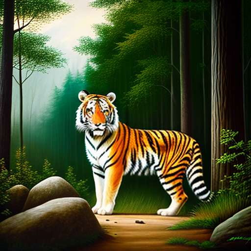 Siberian Tiger Midjourney Prompt for Unique Custom Art Creation - Socialdraft