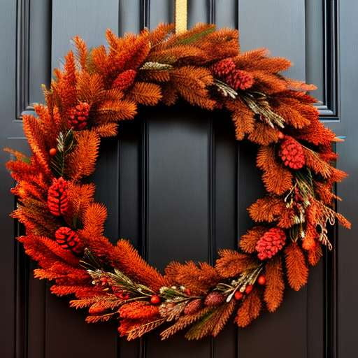 Christmas Midjourney Door Decorations: Create Unique Festive Wreaths and Garlands - Socialdraft