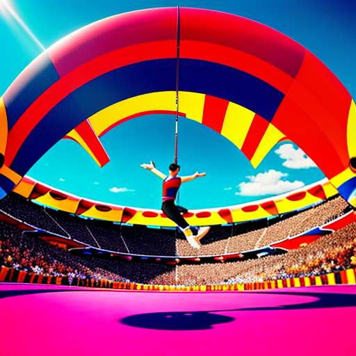 Circus Tumbler Midjourney Challenge: Generate Your Own Aerial Acrobatics Art - Socialdraft
