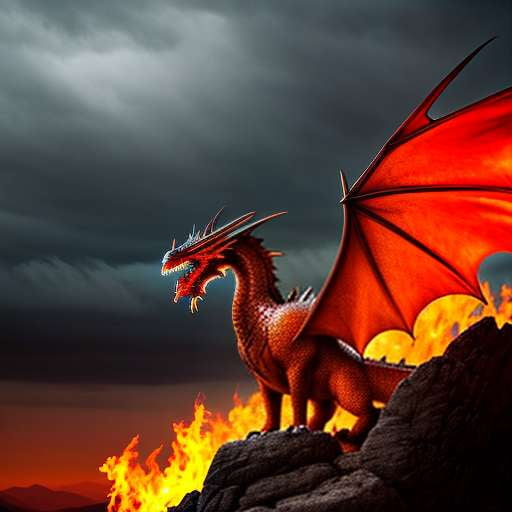 Fire Dragon Midjourney Prompt: Create Your Own Mythical Creature - Socialdraft