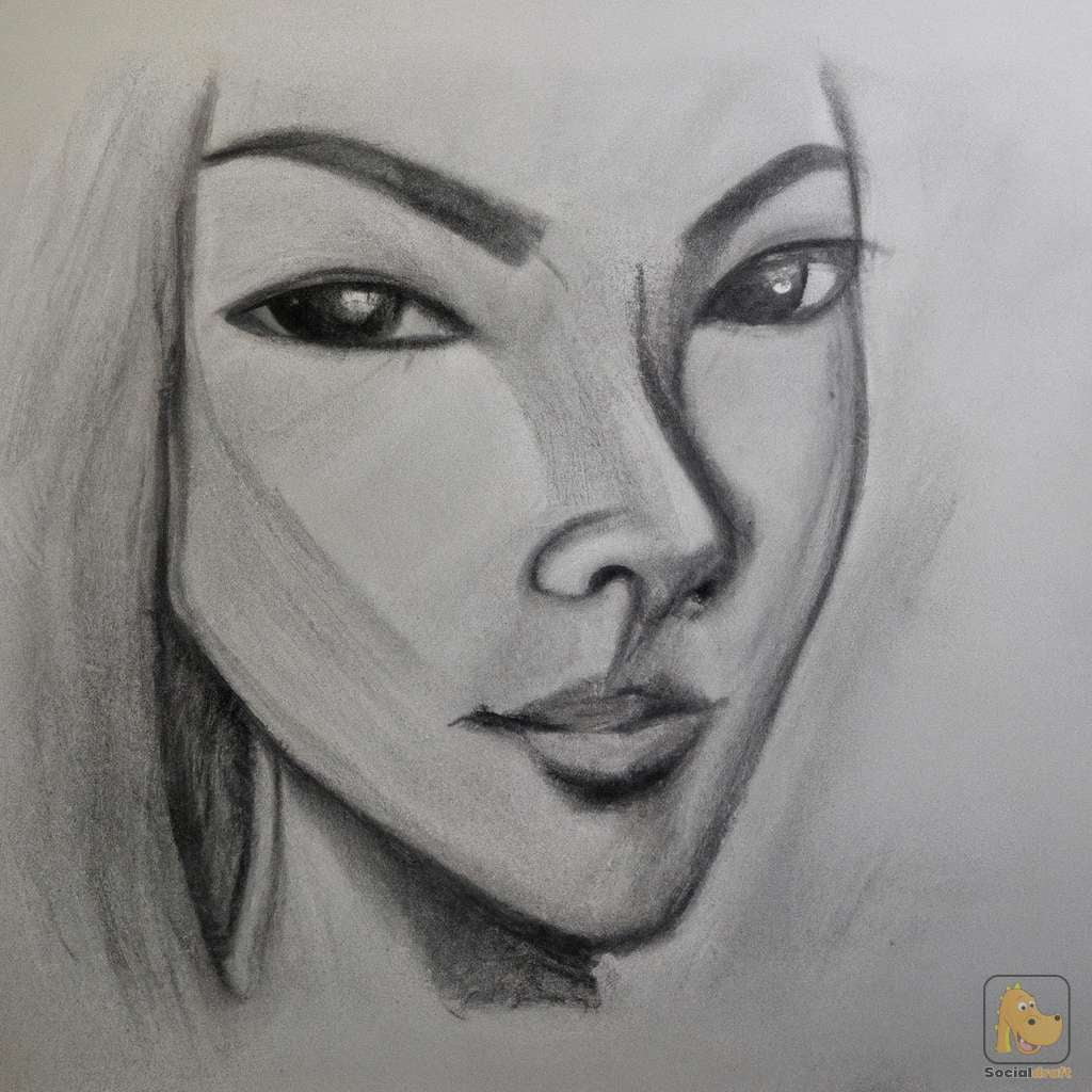 Female Face Sketches - Socialdraft