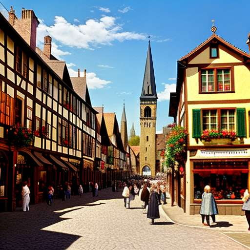 Medieval Townscape Midjourney Prompt: Create Your Own Custom Medieval Townscape image - Socialdraft