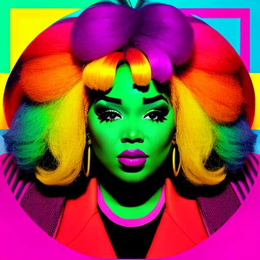 Lizzo Pop Art Midjourney Prompt - Customizable Image Generation - Socialdraft