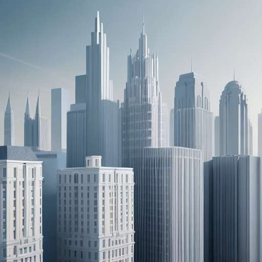 Corporate Cityscape Midjourney Prompt - Customizable Illustrations for Business Presentations - Socialdraft