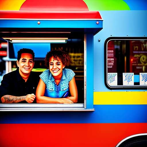 Argentine Food Truck Portrait Midjourney Creation - Socialdraft