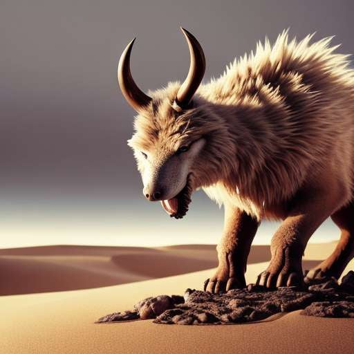 Viking Animals in Desert Midjourney Prompt - Socialdraft