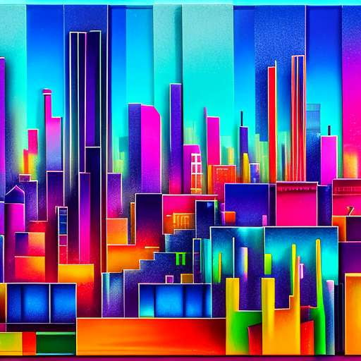 Midjourney Prompts for Custom Abstract Art of USA Cities - Socialdraft