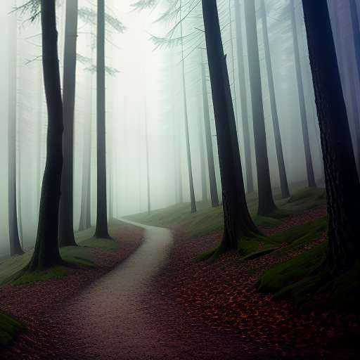 Foggy Forest Midjourney: Customizable Landscape Prompt for Art and Design - Socialdraft