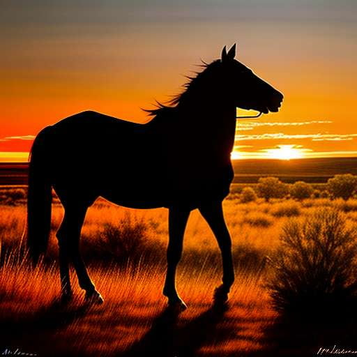 Texas Cowboy Sunset Midjourney Image Prompt - Socialdraft