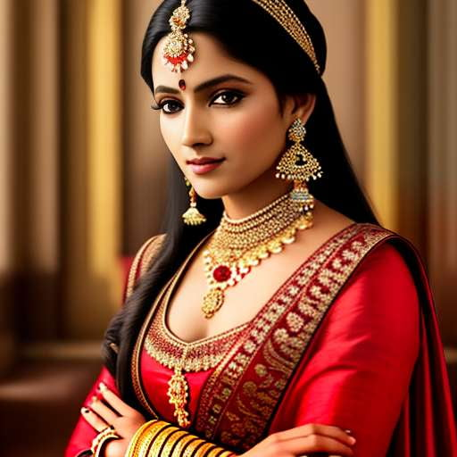 Indian Princess Midjourney Portrait Prompt - Socialdraft