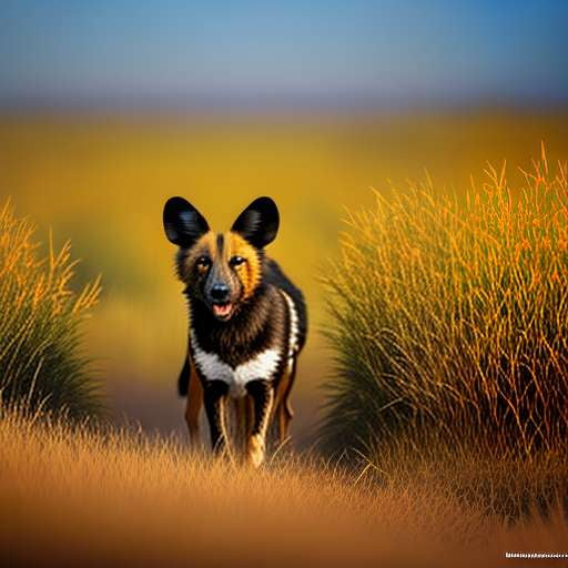 African Wild Dog Midjourney Masterpiece - Customizable Text-to-Image Prompt - Socialdraft
