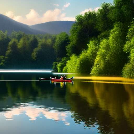 Kayaking Adventure Midjourney Image Prompt for Custom Creation and Recreation - Socialdraft