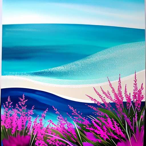 Beach Flower Meditation Midjourney Prompt | Customizable Image Generator - Socialdraft