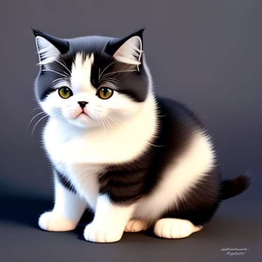 Exotic Shorthair Kitties Midjourney Generator - Cute Feline Art - Socialdraft