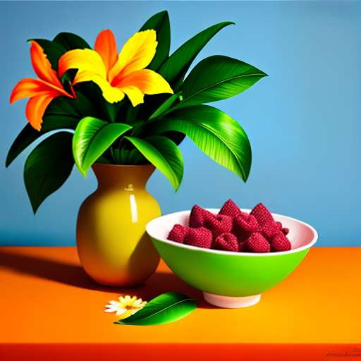 Tropical Fruit Bowl Midjourney Prompt for Custom Ceramic Art - Socialdraft