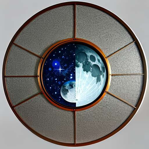 Celestial Moon Mosaic Mirror Midjourney Prompt for Custom Art Creation - Socialdraft