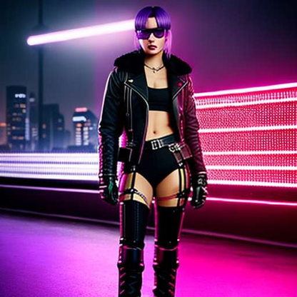 Cyberpunk Glam Midjourney Prompt: Create Your Own Futuristic Fashion Masterpiece - Socialdraft