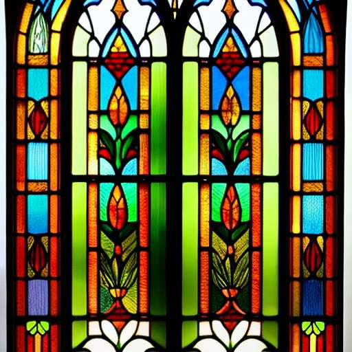 Artistic Stained Glass Window Designs Midjourney Prompt - Socialdraft