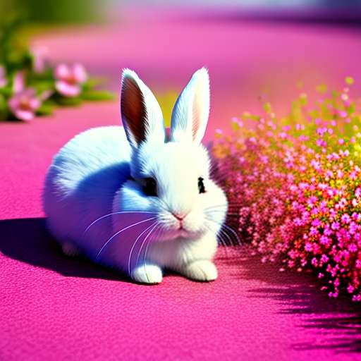Spring Mountain Bunny Midjourney Prompt for Custom Image Generation - Socialdraft