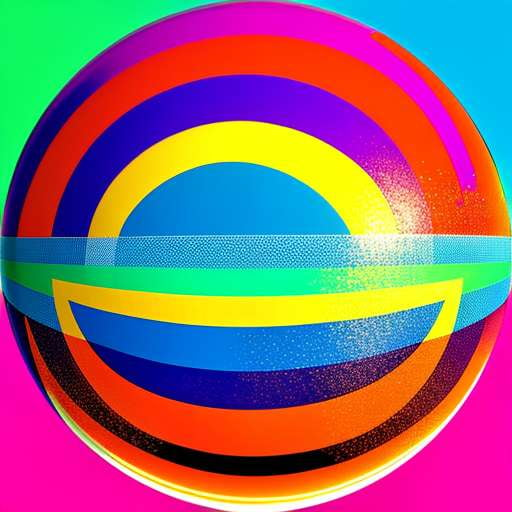 "Ocean Beach Ball" Customizable Midjourney Prompt for DIY Coasters - Socialdraft