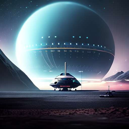 Alien Starship Midjourney Prompt - Socialdraft