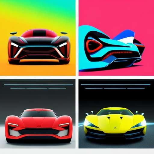 Customizable Midjourney Prompts for Vibrant Car Posters - Socialdraft