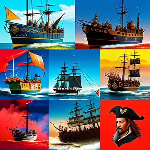 "Create Your own Pirate Adventure: Gouache Illustrations Midjourney Prompt" - Socialdraft