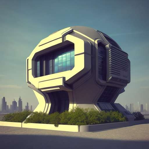 Midjourney Futuristic Architectural House Design Template - Socialdraft