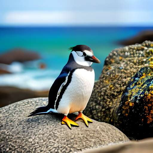Southern Rockhopper Penguin Midjourney Prompt - Customizable Image Generation - Socialdraft