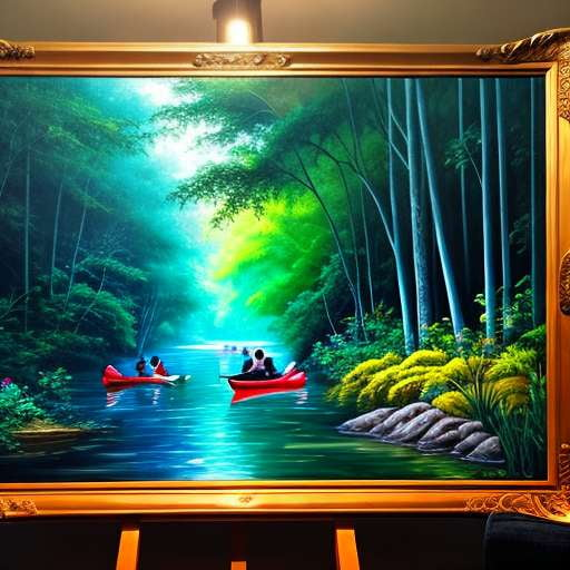 Jungle Canoeing Midjourney Adventure Prompt - Socialdraft