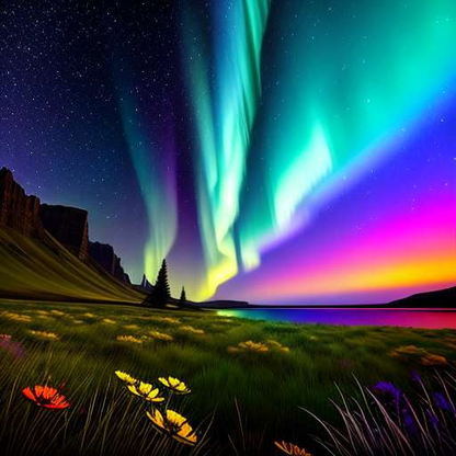 Aurora Borealis Midjourney Prompt - Customizable Northern Lights Artwork - Socialdraft