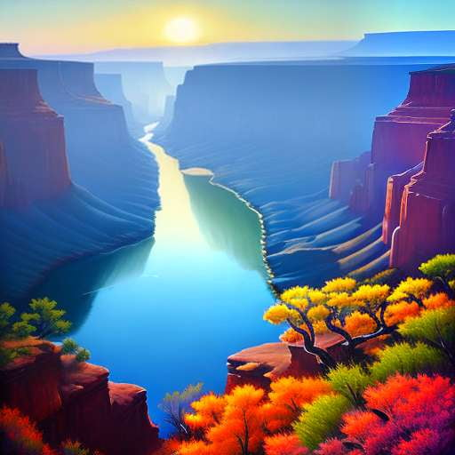 Midjourney Dreamy Canyon View - Customizable Text-to-Image Prompt - Socialdraft