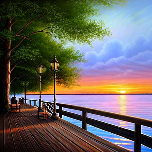 "Summer Sunset" Midjourney Image Prompt for Custom Art Creation - Socialdraft