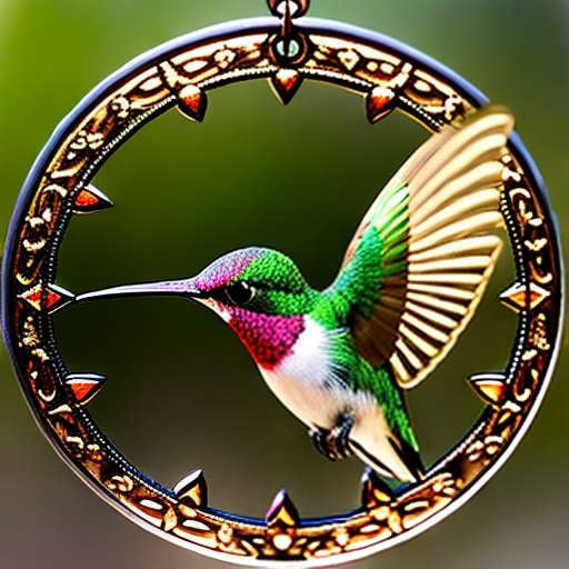 Hummingbird Stained Glass Midjourney Prompt - Socialdraft