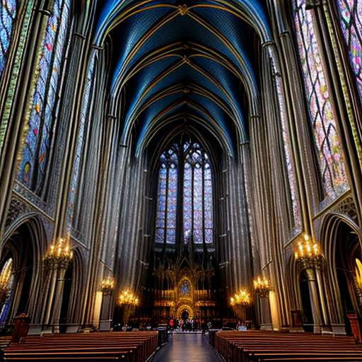 "Sainte-Chapelle Midjourney Art Prompt - Create Stunning Gothic Architecture-Inspired Artwork" - Socialdraft