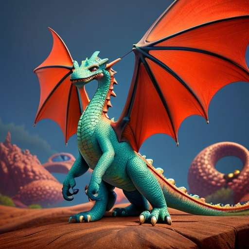 Midjourney Dragons: Full-Body Illustrations Inspired by Pixar - Socialdraft
