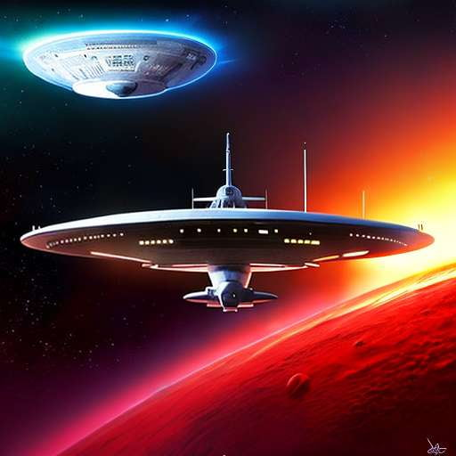 Star Trek Discovery USS Enterprise Portrait Midjourney Prompt - Socialdraft