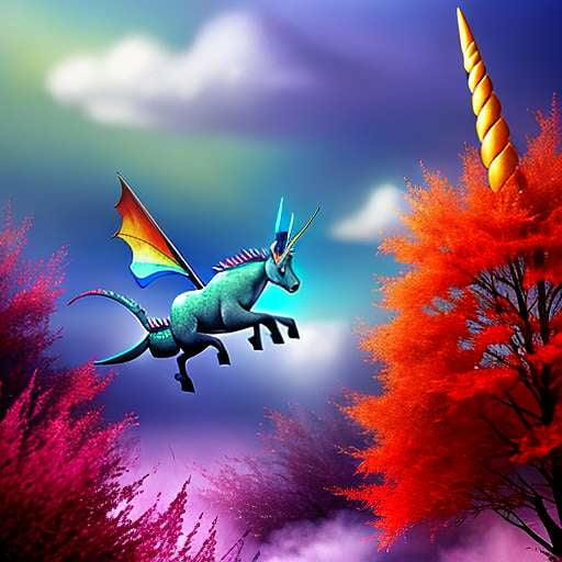 Dragon & Unicorn Midjourney Prompt: Create Your Own Mythical Masterpiece - Socialdraft