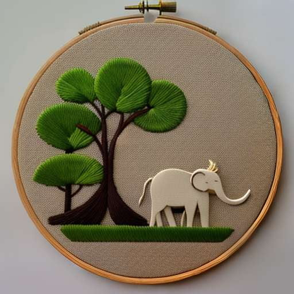 Custom Minimalist Embroidery Hoop Wall Art Midjourney Prompts – Socialdraft