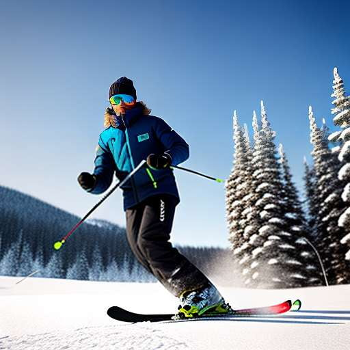 Nordic Skiing Midjourney Art - Customizable Winter Scene - Socialdraft