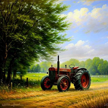 Custom Tractor Portrait Midjourney Prompt - Text-to-Image Model for Unique and Personal Art Creation - Socialdraft