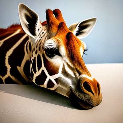Giraffe Bedtime Midjourney Prompt - Text-to-Image Model - Socialdraft