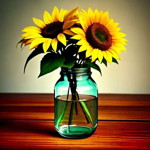Vintage Sunflower Midjourney Prompt - Create Your Own Custom Sunflower Painting - Socialdraft